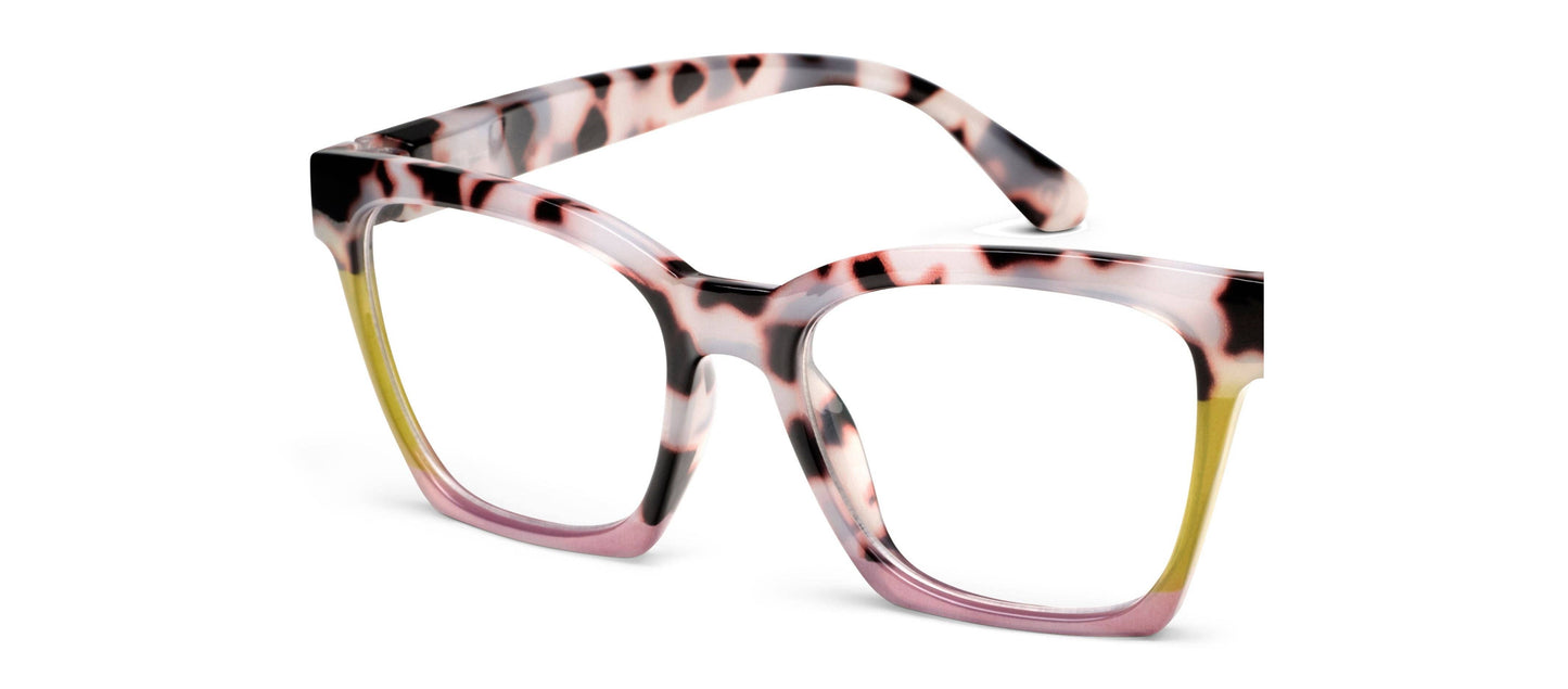 Peepers - Birdie (Blue Light): Peepfetti Tortoise Colorblock / Reading / 2.25