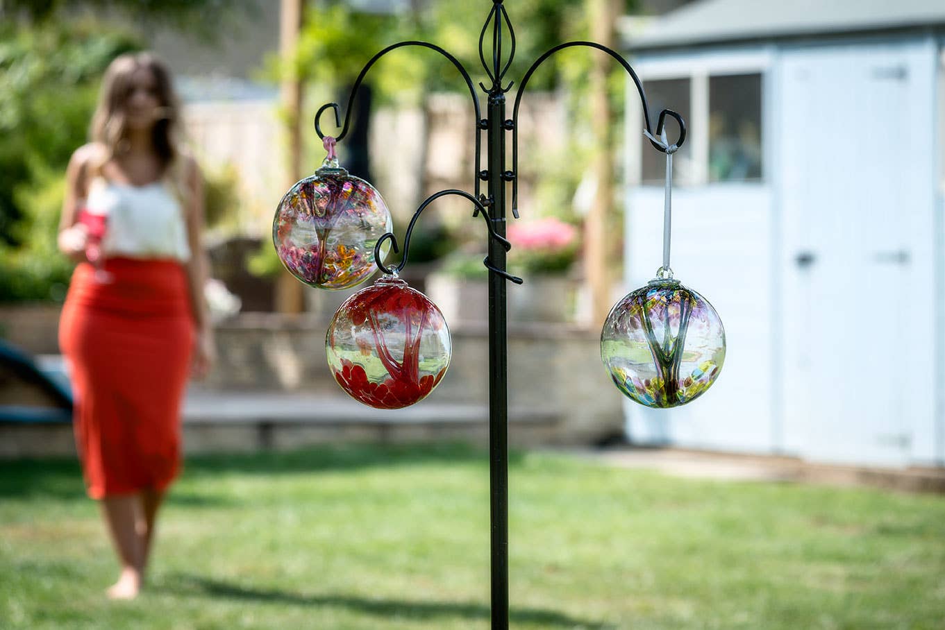 Sienna Glass - 10cm Spirit Ball - Best Grandma - Multicoloured Pink