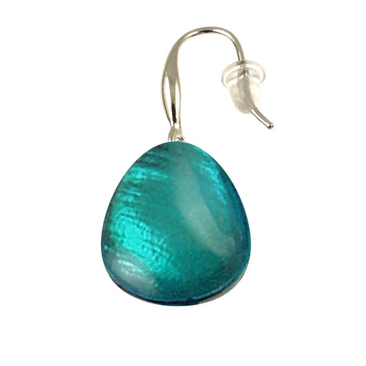 Origin Jewelry - Shoreline Serenade | Oval Resin & Shell Earrings in 5 Colors: Turquoise