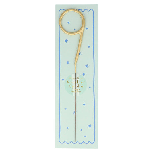 Meri Meri - Gold Sparkler Numbers 0 to 9 Candles: 9