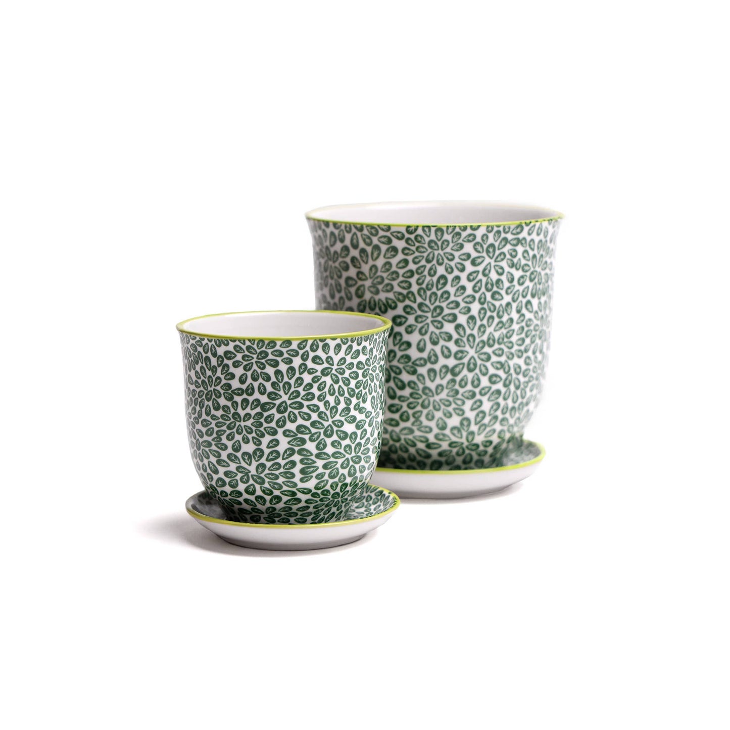 Chive - Liberte Indoor Porcelain Plant Pots: Red Flowers / 3.25"