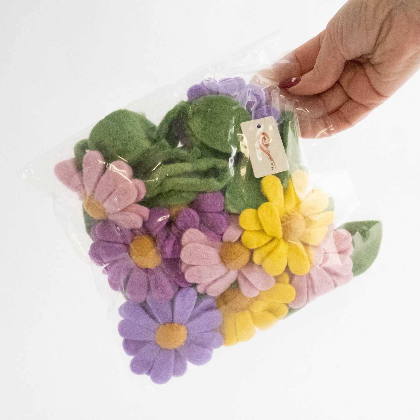 The Winding Road - Garland - Purple, Pink and Yellow Daisy Chain - Wall Decor