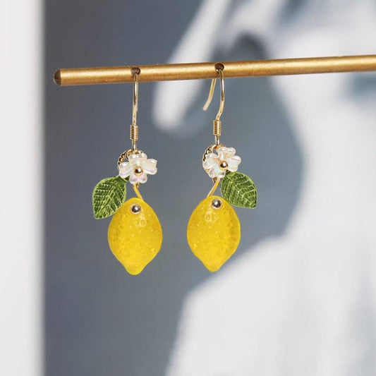 Haengseongworkshop - 18K Gold Plated S925 Lemon Earrings