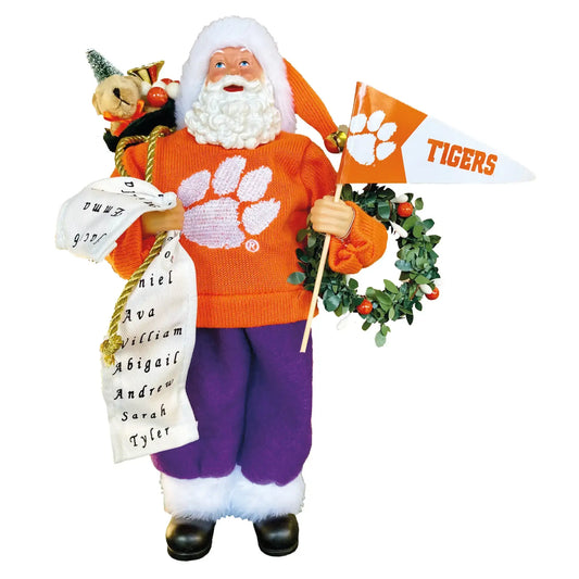 Santa’s Workshop Inc. - 12" Clemson Proud Santa
