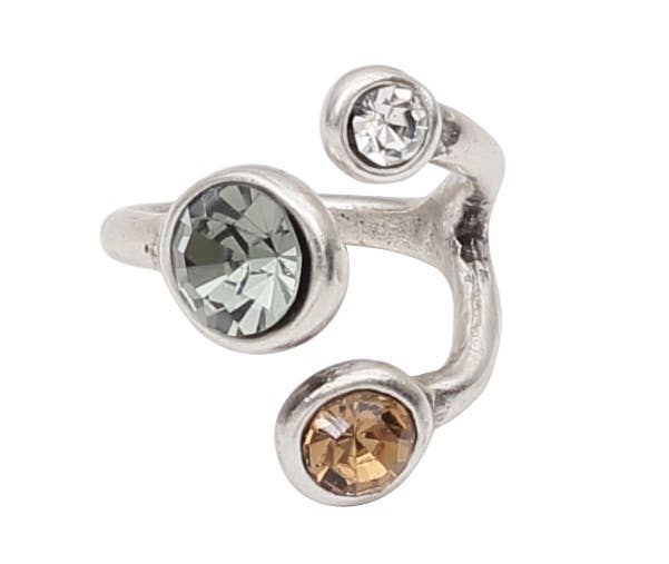 Chanour - Handmade Brass Ring In Silver Plated - NR6114