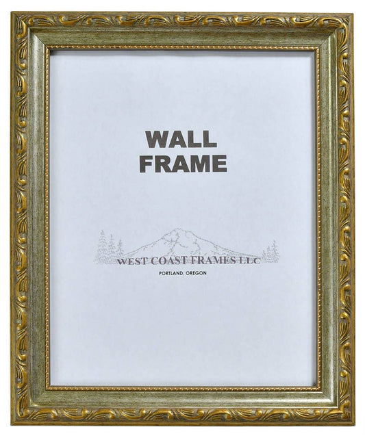 West Coast Frames LLC - 301GS - 1-1/4" Gold/Silver Antique Filagree Picture Frame: Gold/Silver / 8x10