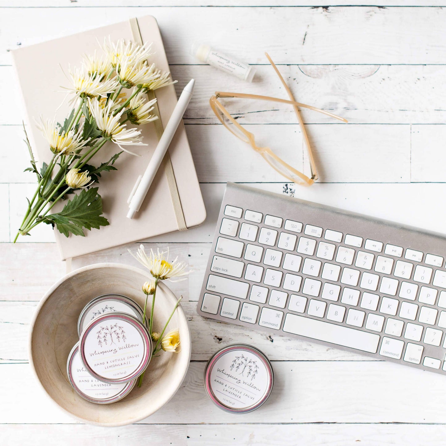 Whispering Willow - Hand & Cuticle Salve - Eucalyptus & Mint