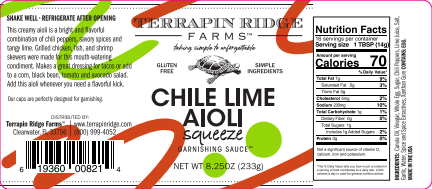 Terrapin Ridge Farms - Chile Lime Aioli Squeeze