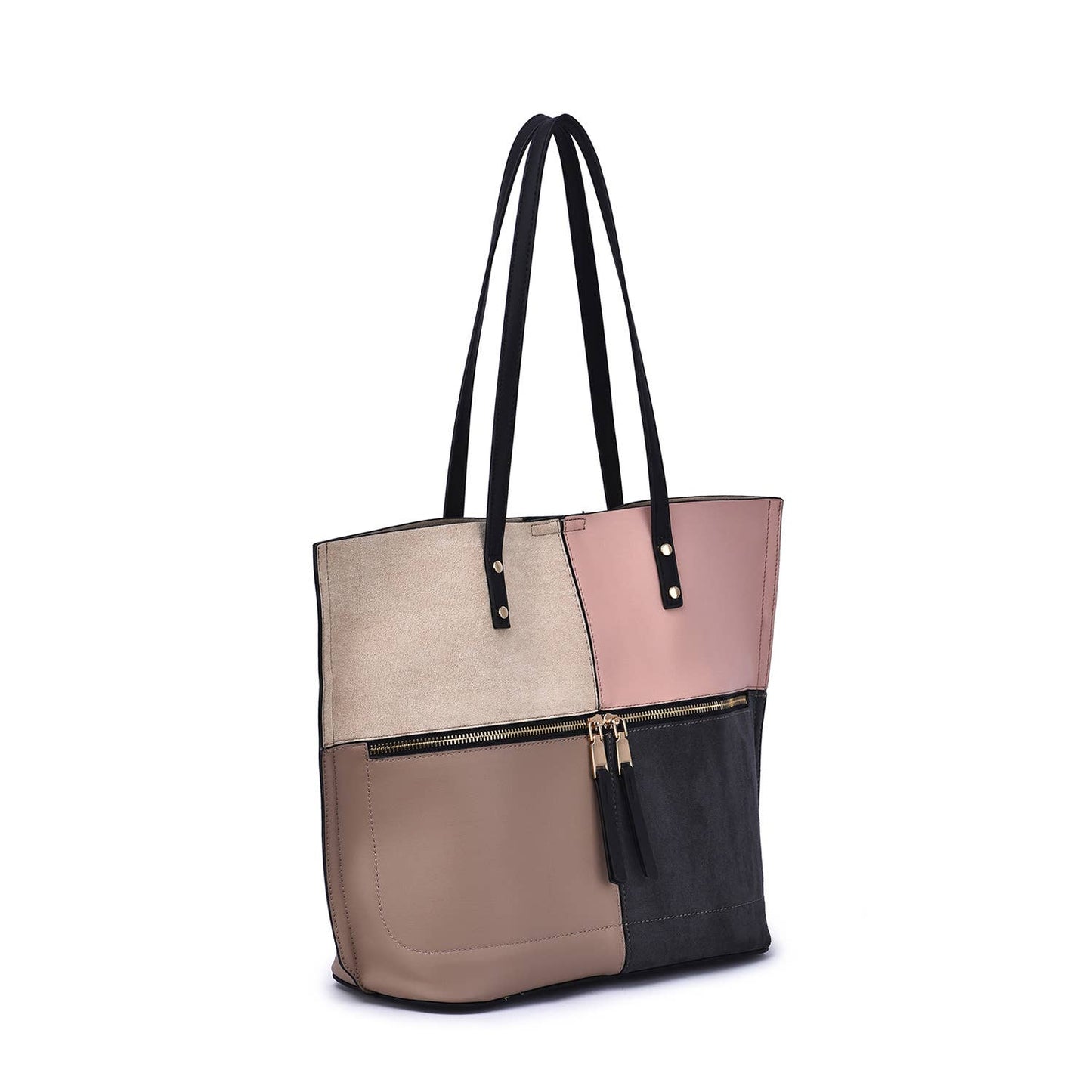 Mellow World - Selene 3 Compartment Tote: Blue Grey