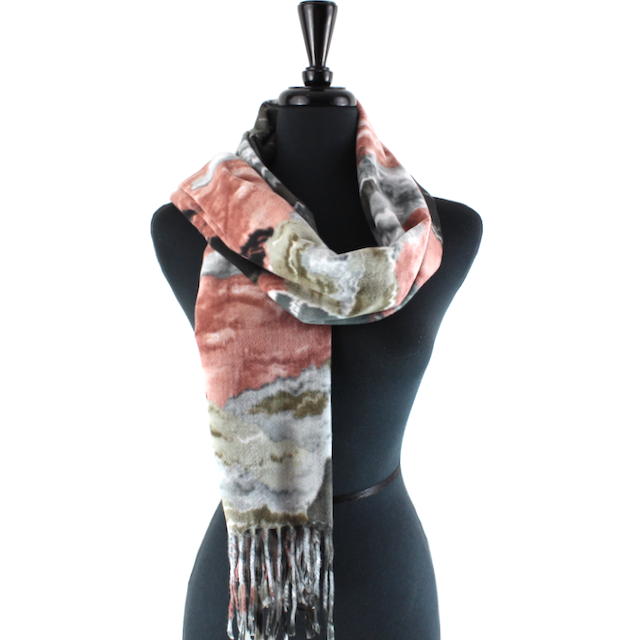 Pretty Persuasions - S23290 Cloudy Skies Scarf: 01 Fuchsia