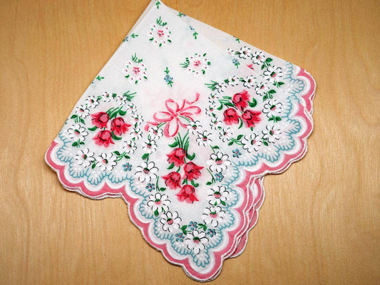 MOMENTS IN THYME - I Am Looking At  You Pinup Girl  Keepsake Hanky Card: Tulips