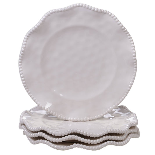 Certified International - Perlette Cream Melamine Salad Plate 9 in