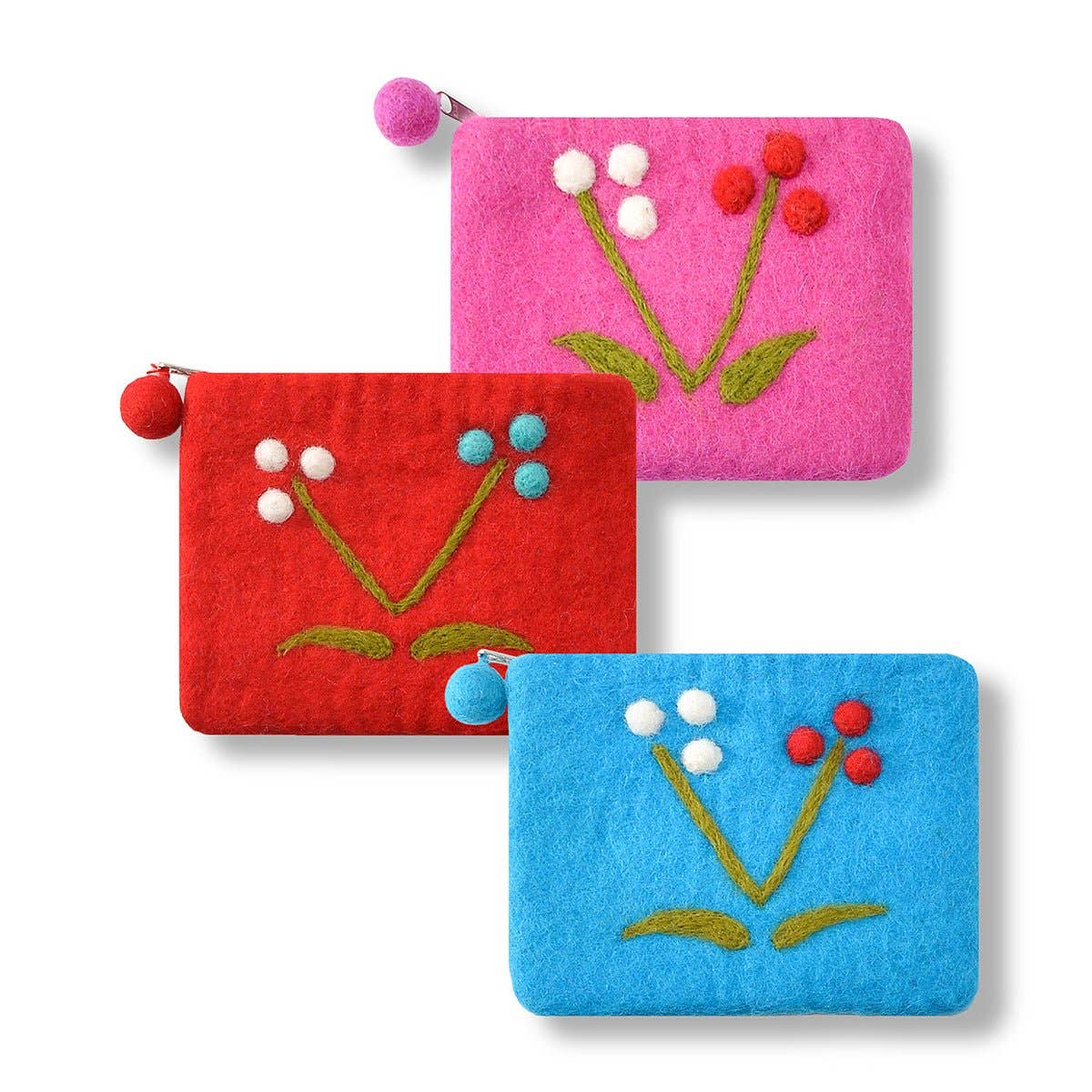BNB Crafts Inc. - Cherry Design Coin purse: Red