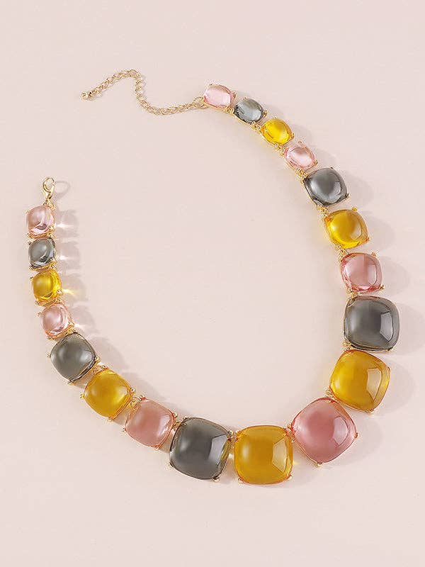 UZ Wholesale Store - Geometric Necklaces Accessories Dainty Necklace: WHITE / One_size