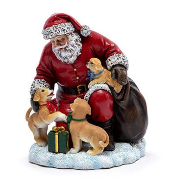 Napco - Santa with Puppies Item # 53825