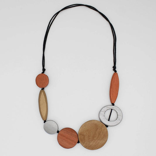 Sylca Designs - Bronze Presley Wood Necklace