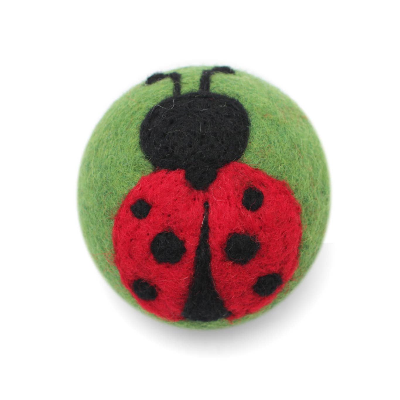 Ethical Global - Ladybugs: Eco Wool Dryer Balls Fair Trade: Ladybug (Green)