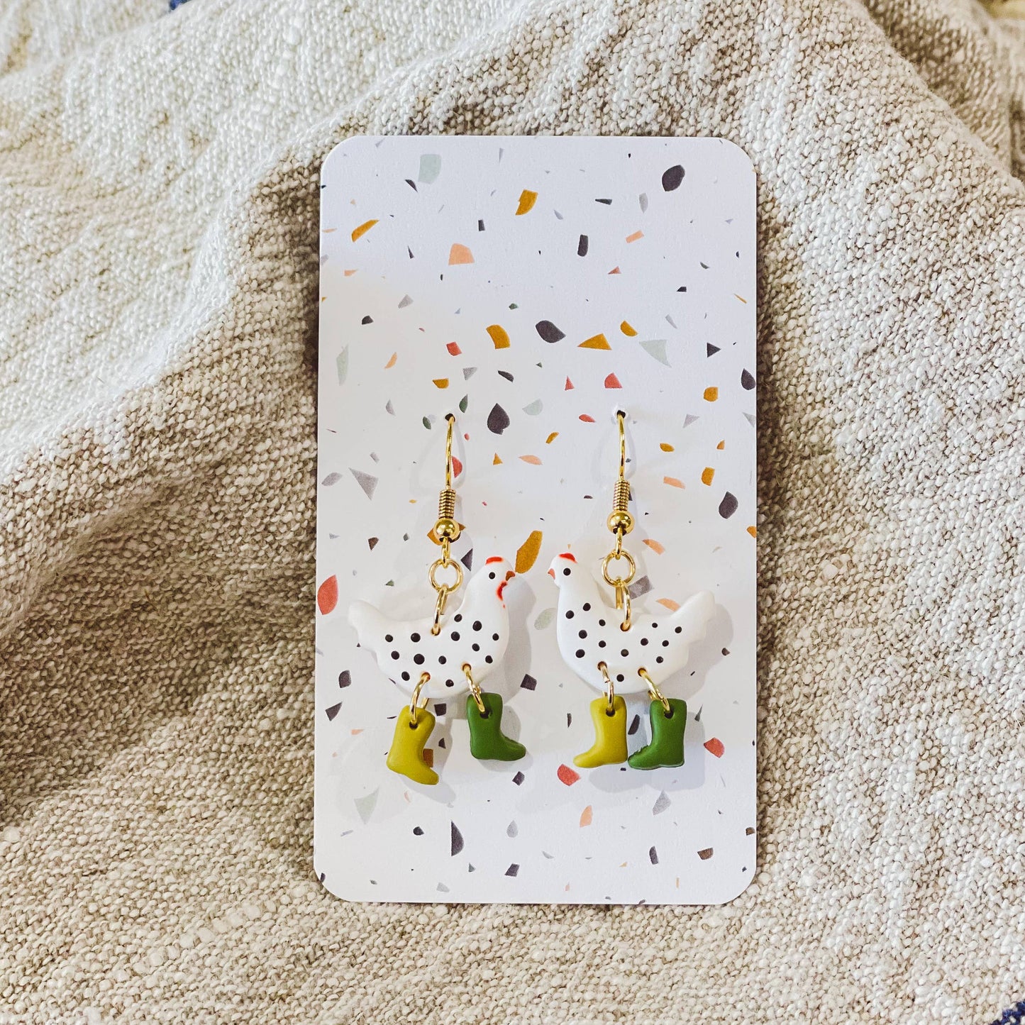 Sydni Carlson Art - Assorted Pack: Chickens with Boots Earrings