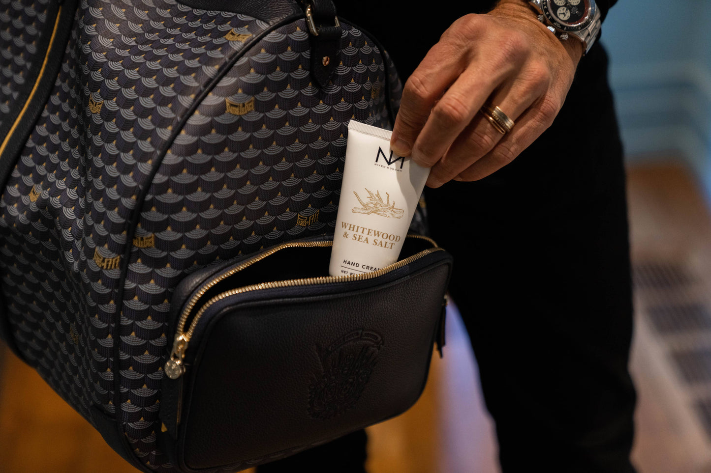 Niven Morgan - Whitewood & Sea Salt Travel Hand Cream