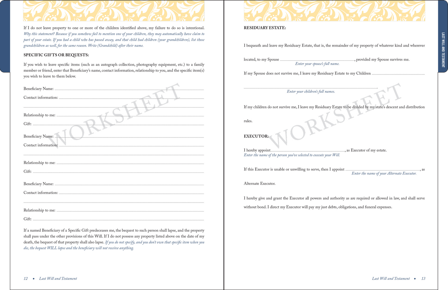Peter Pauper Press - My Family Estate Legal Document Kit