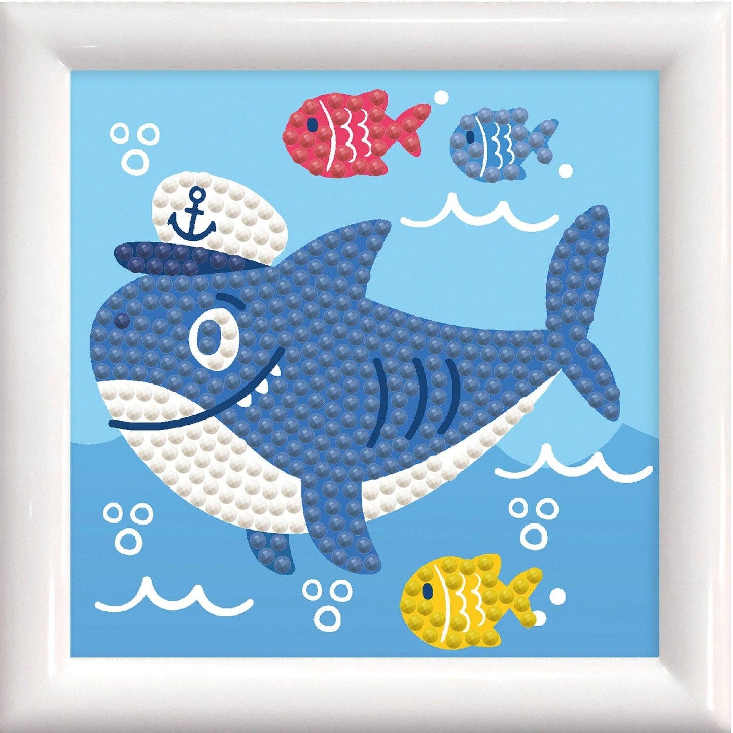DIAMOND DOTZ® - Diamond Dotz Shark Ahoy! Framed Kit - 4.0" x 4.0"