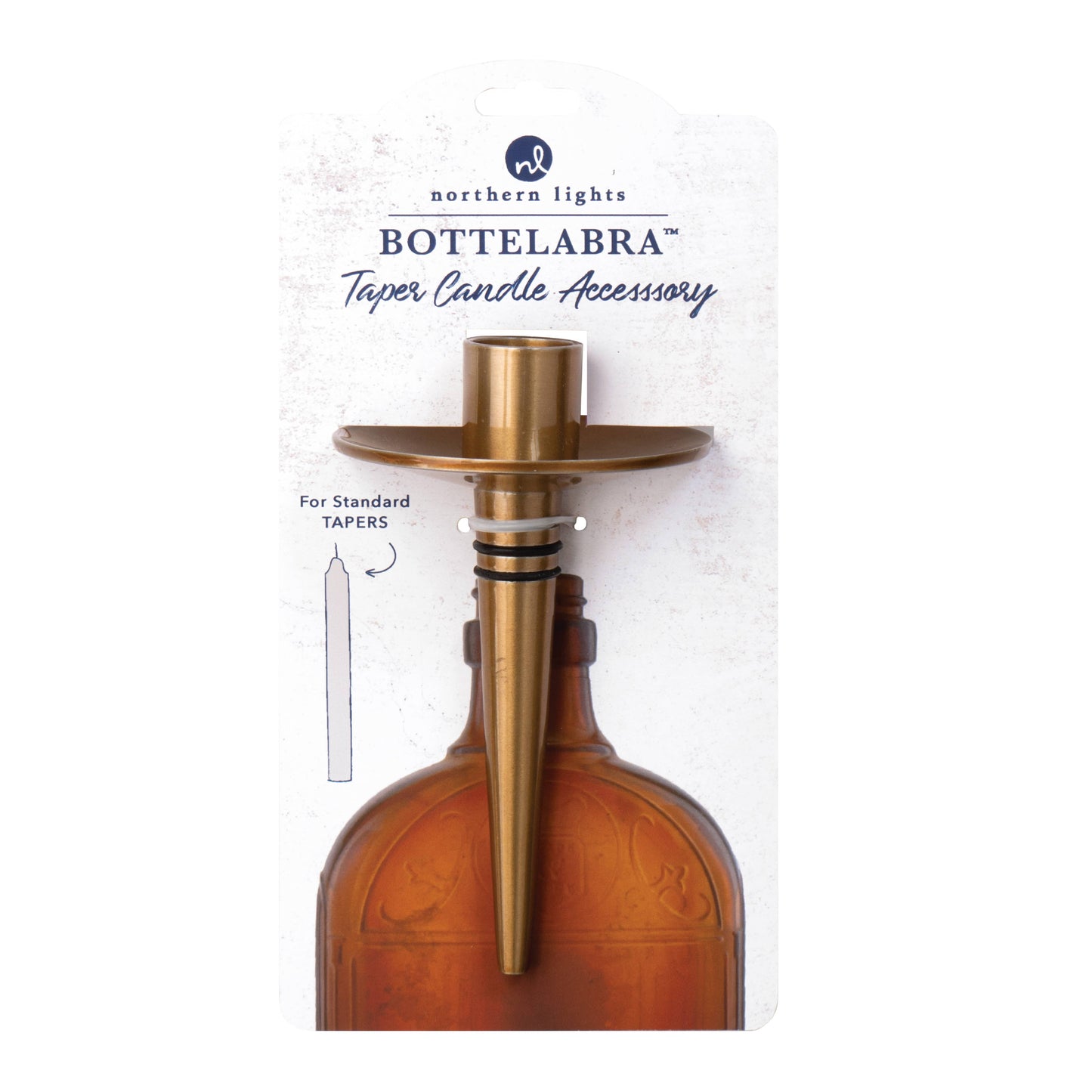 Northern Lights - Bottelabra™ - Taper Gold