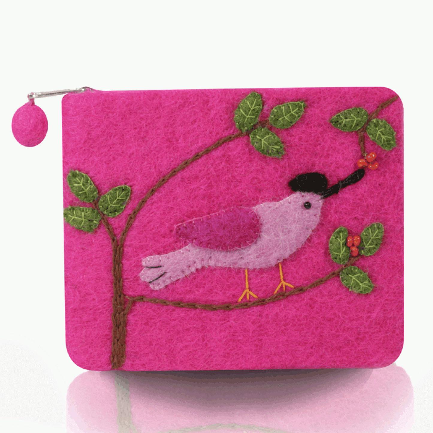 BNB Crafts Inc. - Bird on the Branch Theme Coin Purse: Pink