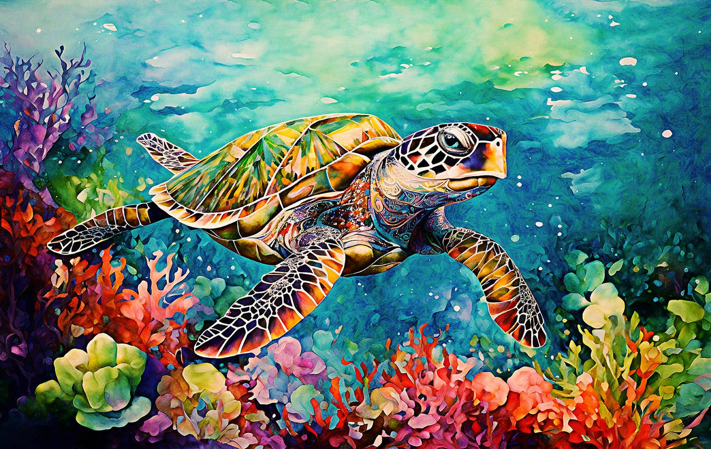 SunsOut - 1036 Out for a Swim 550 pc Puzzle: 15x24