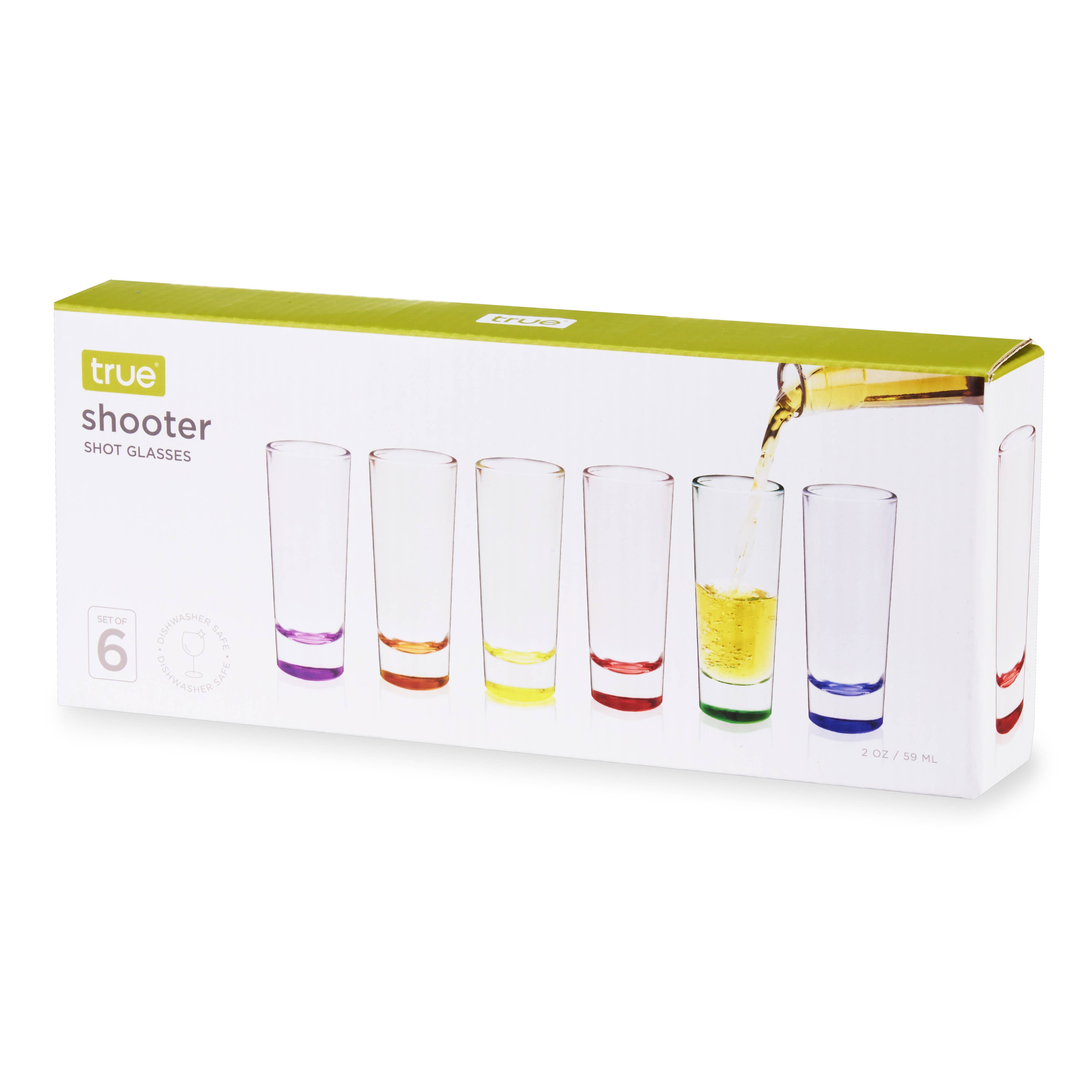 Shooter Multi-Colored Glass Shot Glasses - Thumbnail 3