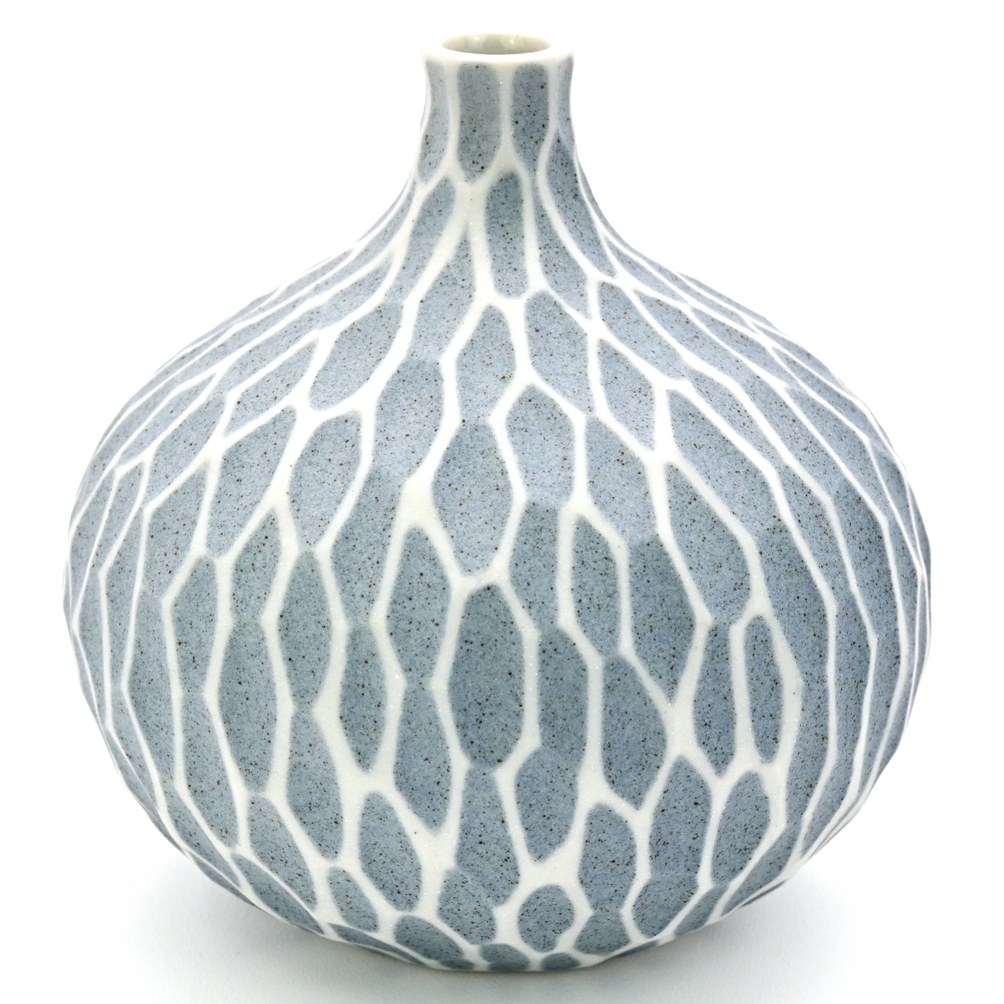 Art Floral Trading LLC - 524BLUESN5 CONGO TINY L-Handcrafted Porcelain Bud Vase