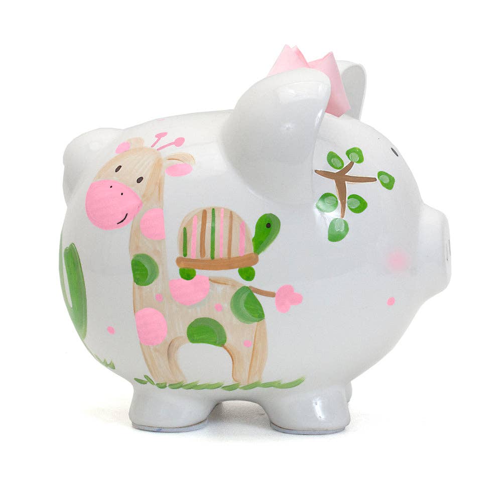 Child To Cherish® - Pink Tropical Punch Large Piggy Bank