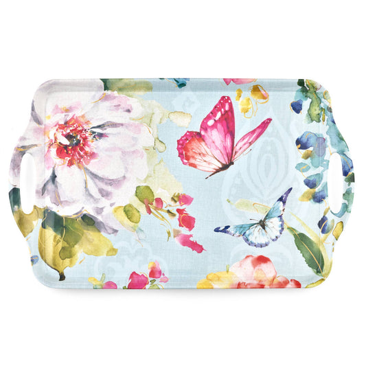 Portmeirion, Spode, Pimpernel, Nachtmann, Wrendale Designs - Colorful Breeze Large Melamine Handled Tray: Melamine / Colorful Breeze
