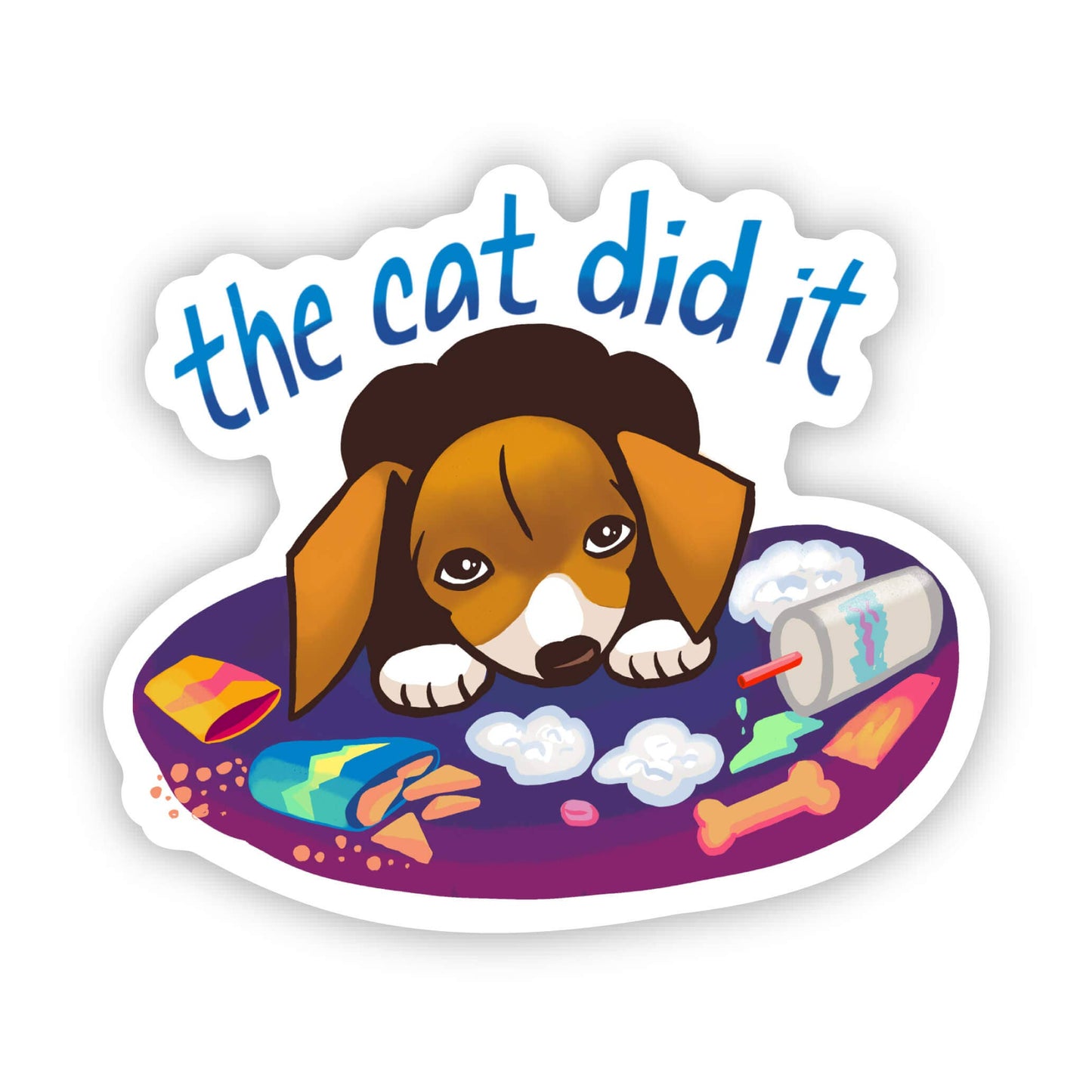 Big Moods - "The Cat Did It" Sticker