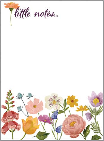 GINA B DESIGNS - Memo Pad - Garden Flowers