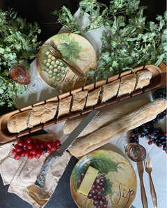 Vagabond House - Baguette Board with Antler Bread Knife