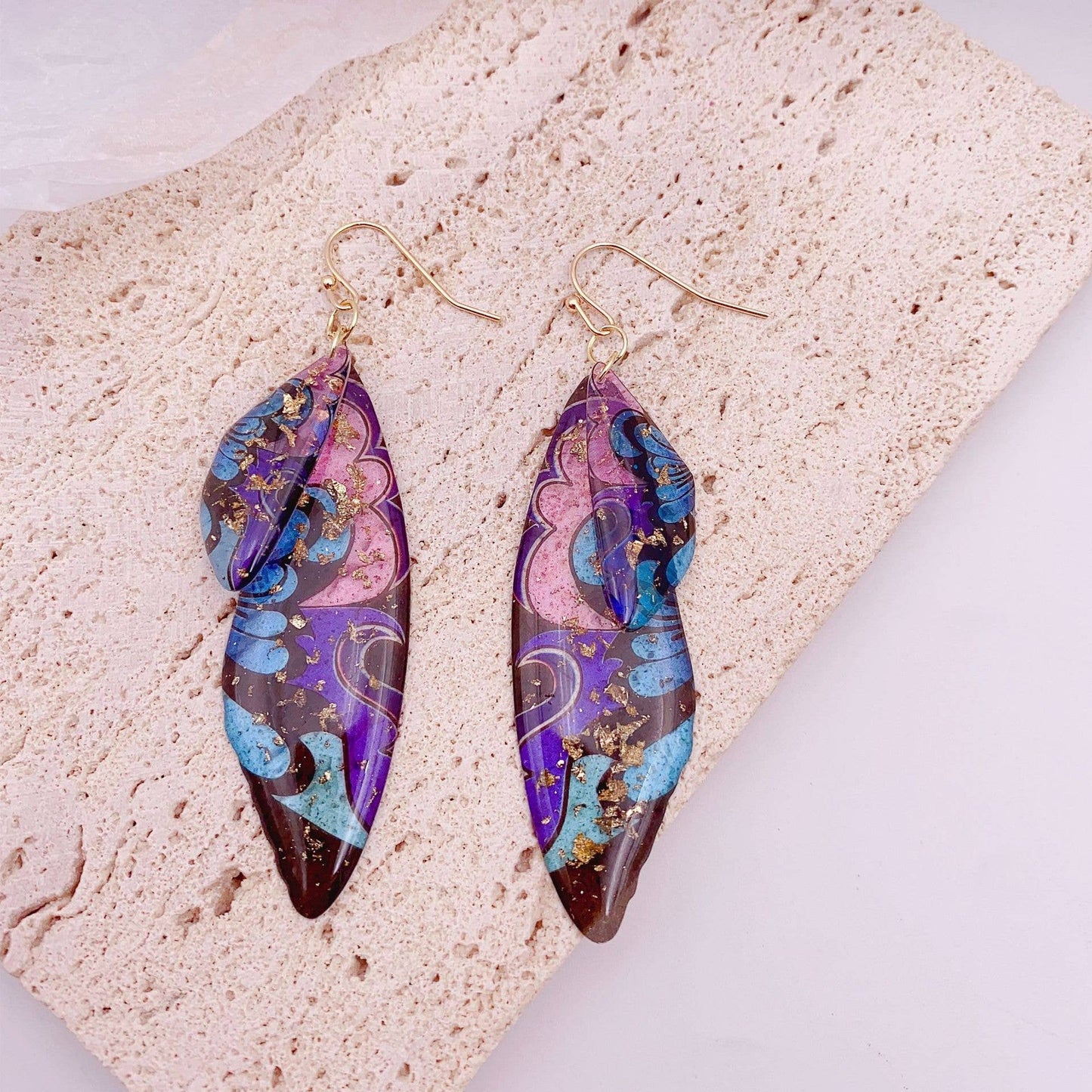 Mio Queena - Gradient Cicada Wings Butterfly Wings Earrings: 7#