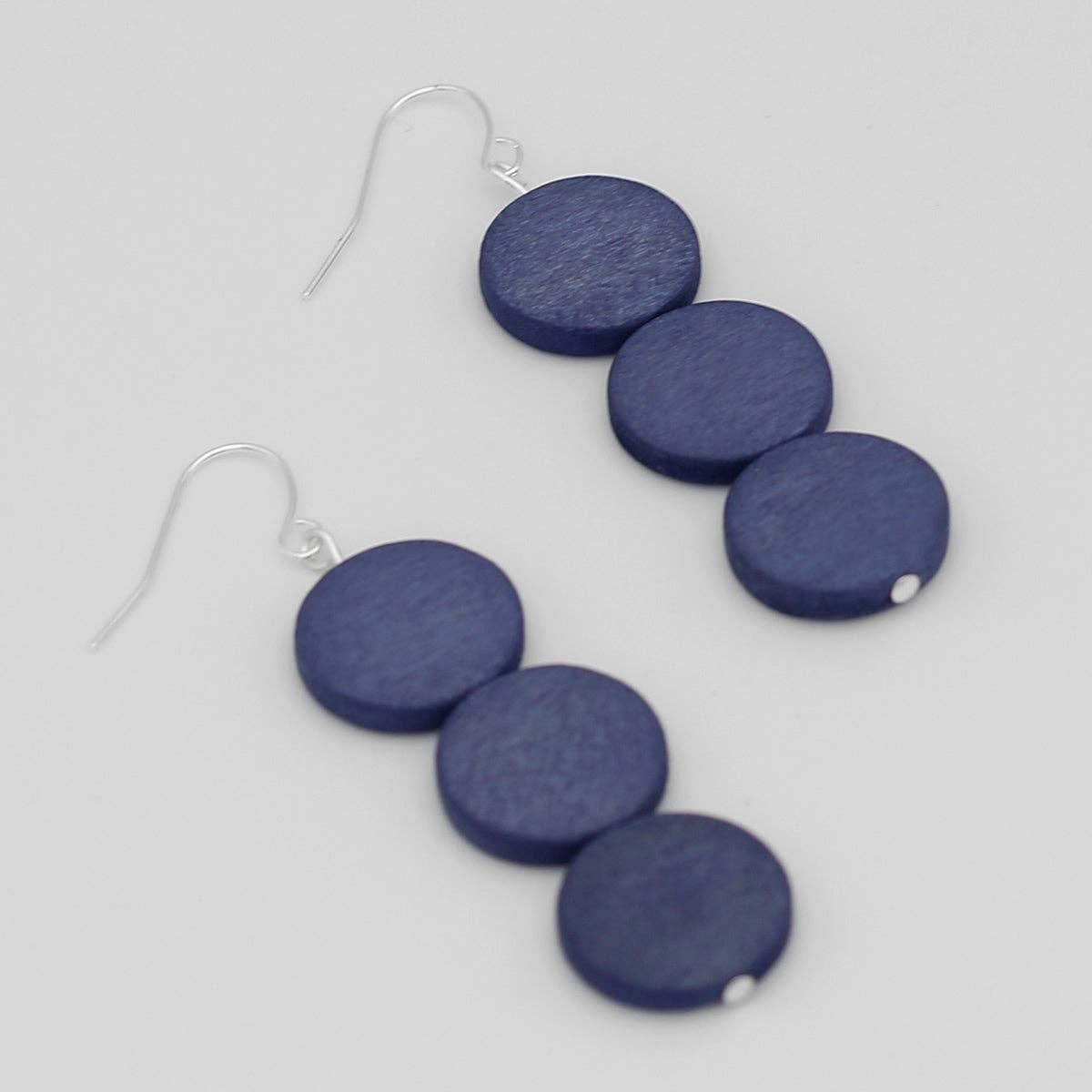 Sylca Designs - Periwinkle Triple Bead Kira Statement Earring