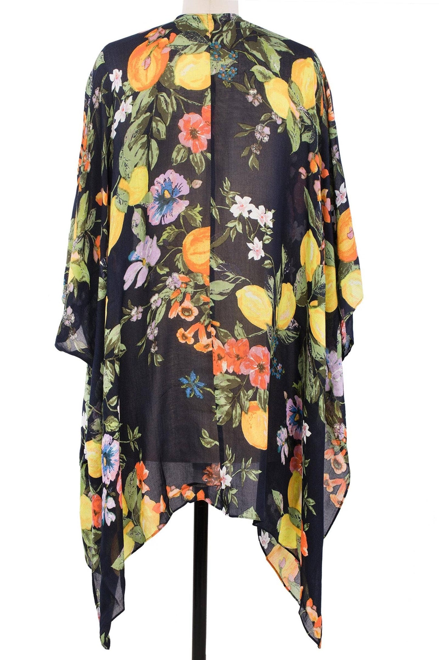 SAACHI - Citrus Garden Kimono: Navy