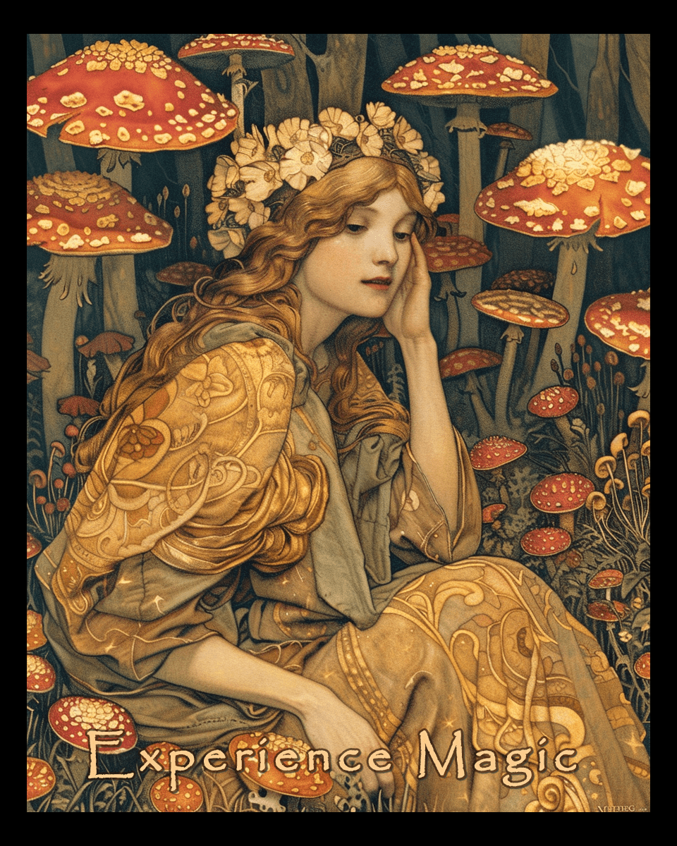 Mowbi - Fairy - Experience Magic 8"x10" Art Print - Mowbi Fantasy Mushrooms Art Collection
