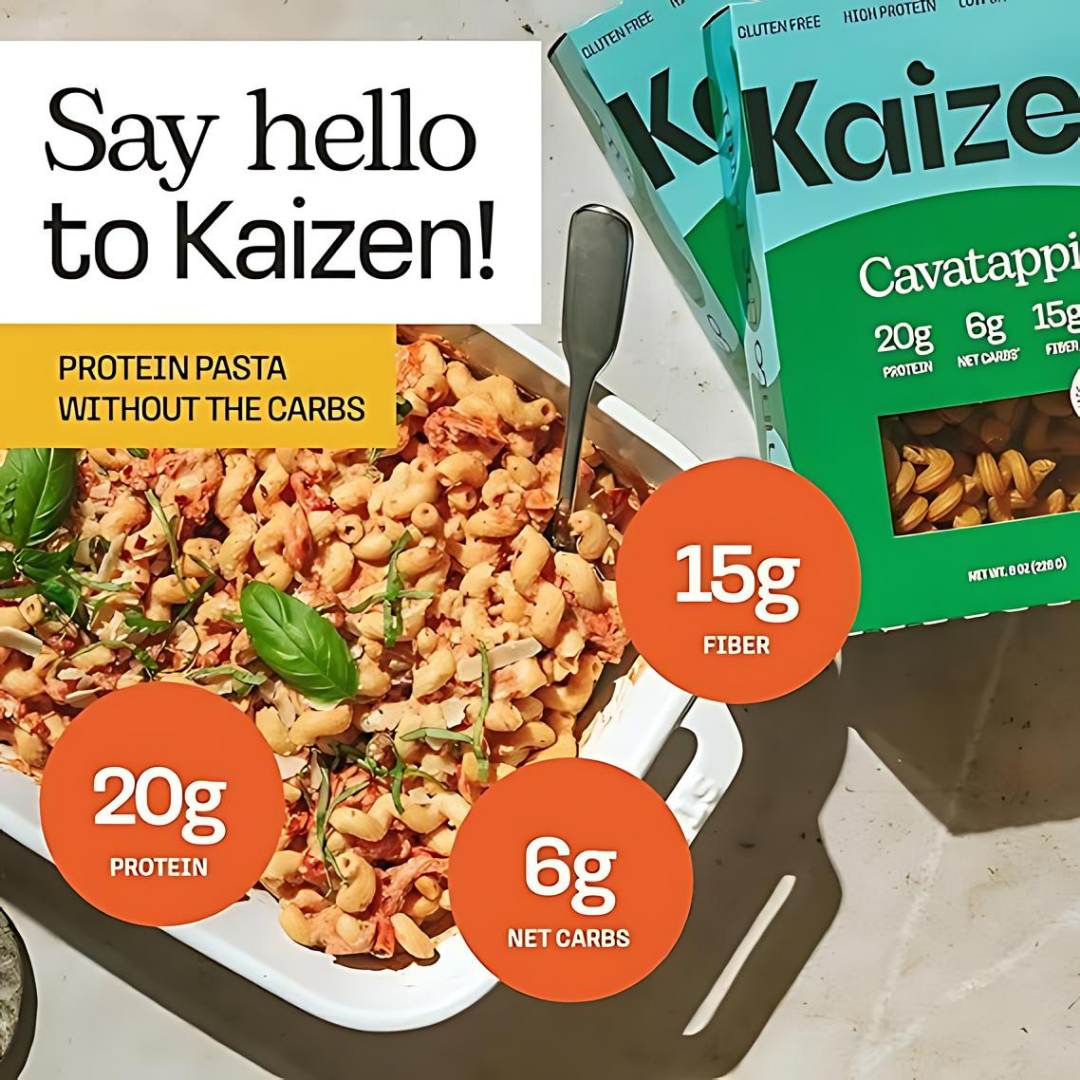 Kaizen Food Company - Cavatappi 6g Net Carb High Protein Pasta - Low Carb, Keto