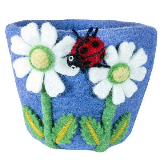 dZi Handmade - Daisy Felt Pot