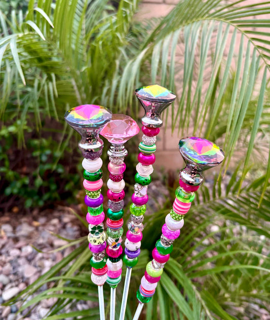 Sea of Bliss Shop - Wicked Fairy Garden Stakes: No Charm / 13”