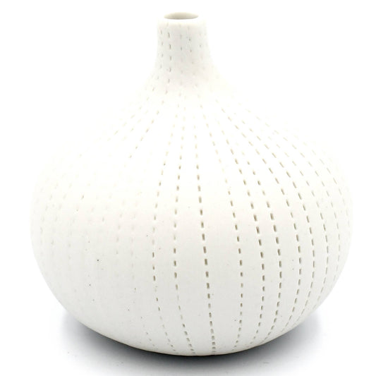 Art Floral Trading LLC - 192WH13 CONGO TINY S - WH 13 Porcelain bud vase