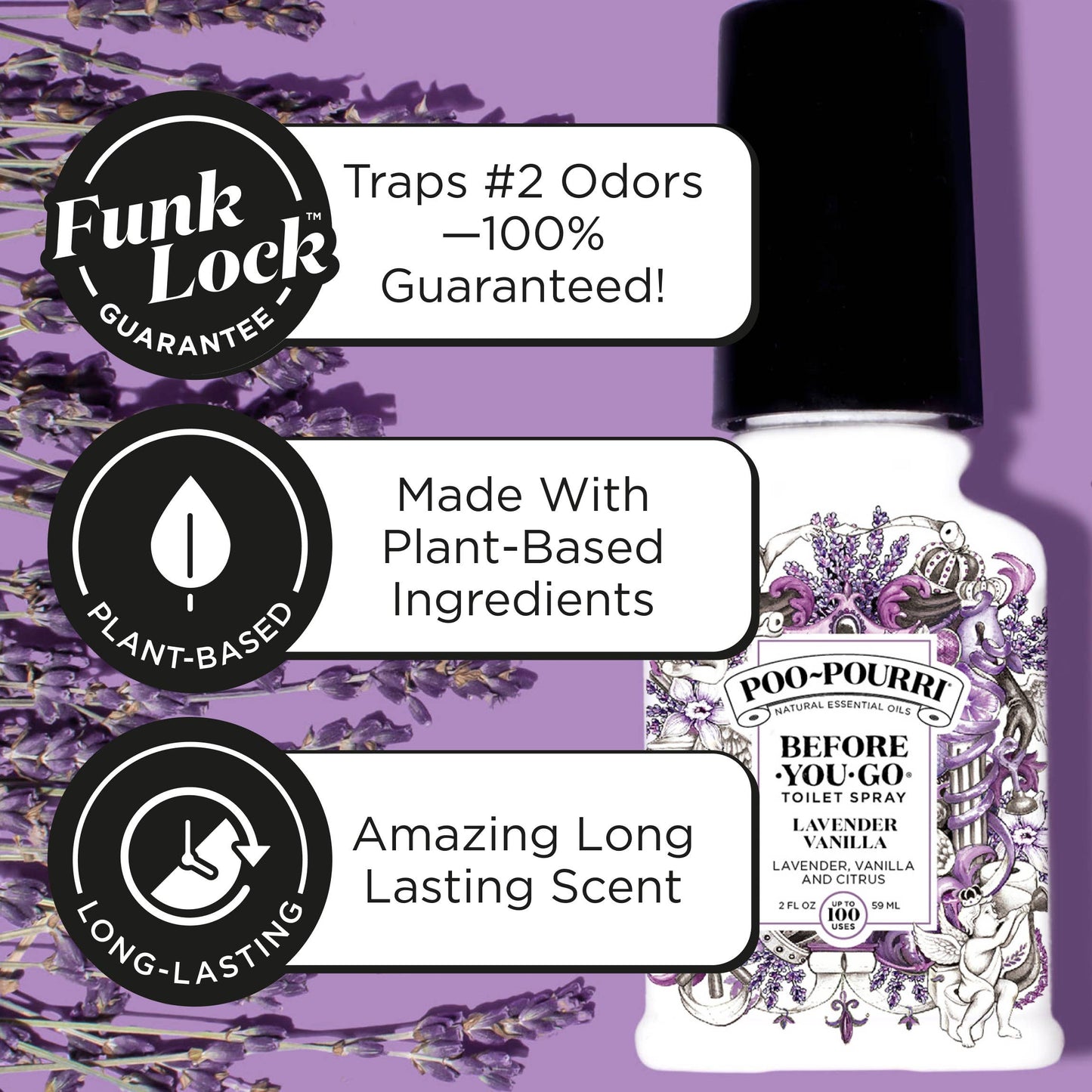 ~Pourri - Poo~Pourri Lavender Vanilla 2oz boxed
