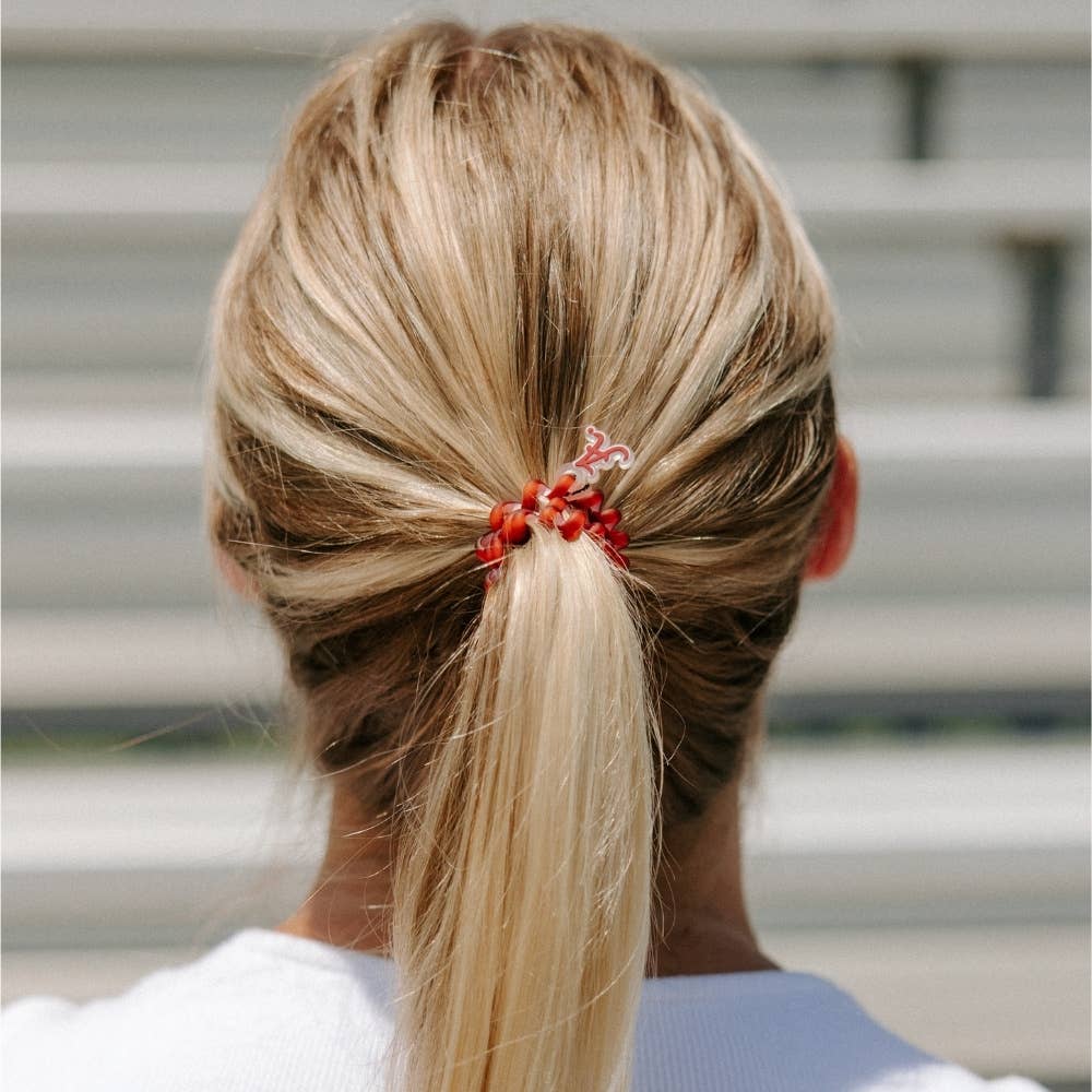TELETIES - Spiral Hair Coils | Small | Roll Tide! Hair Ties