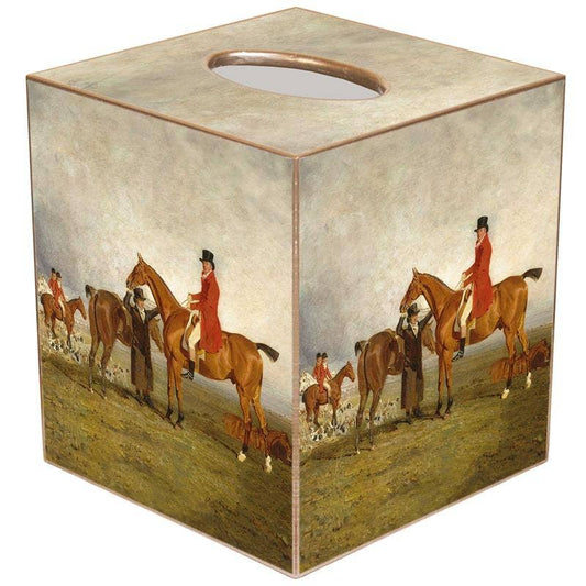 Marye-Kelley - TB8604 The Hunt Tissue Box Cover: Paper Mache
