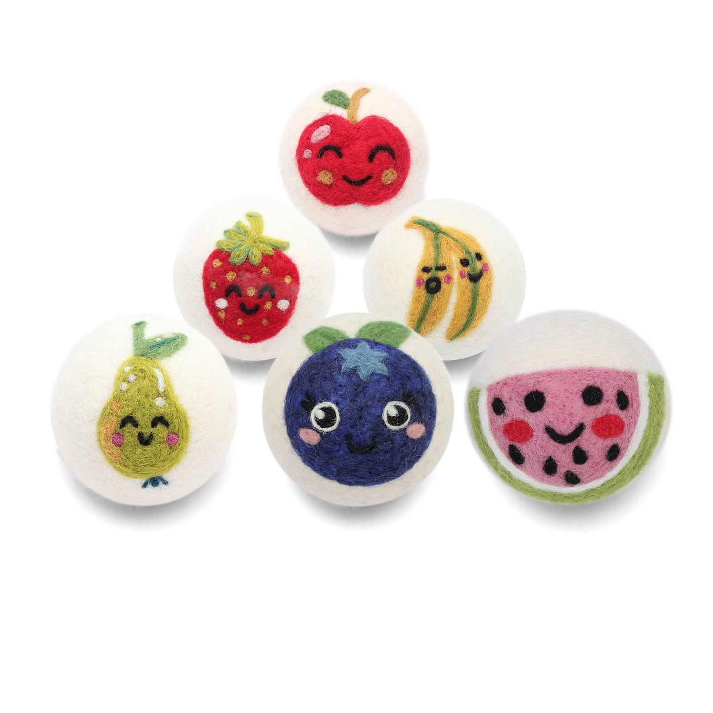 Ethical Global - Fruits: Eco Wool Dryer Balls Fair Trade: Watermelon