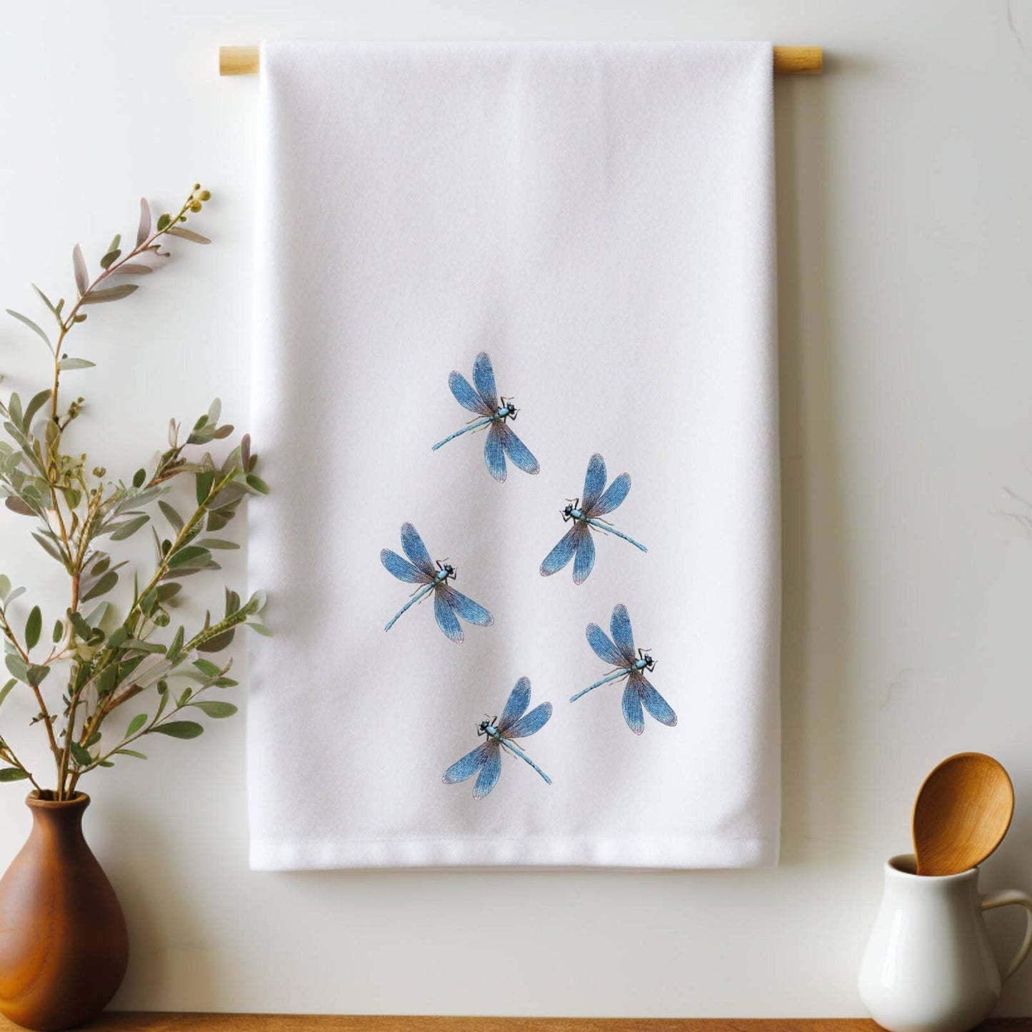 Fernville Creations - Luxury Dragonfly Microfiber & Cotton Hand Towel
