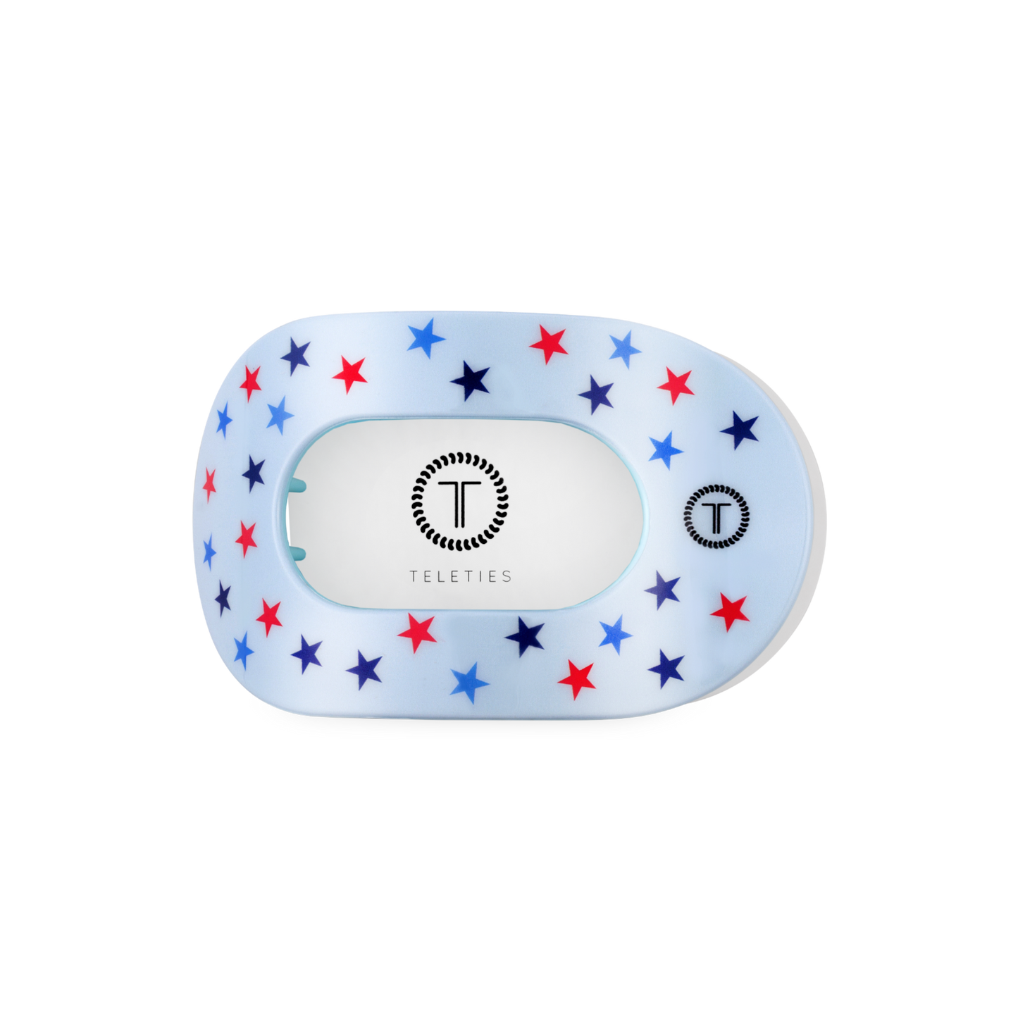 TELETIES - Flat Round Hair Clip | Medium | United We Sparkle