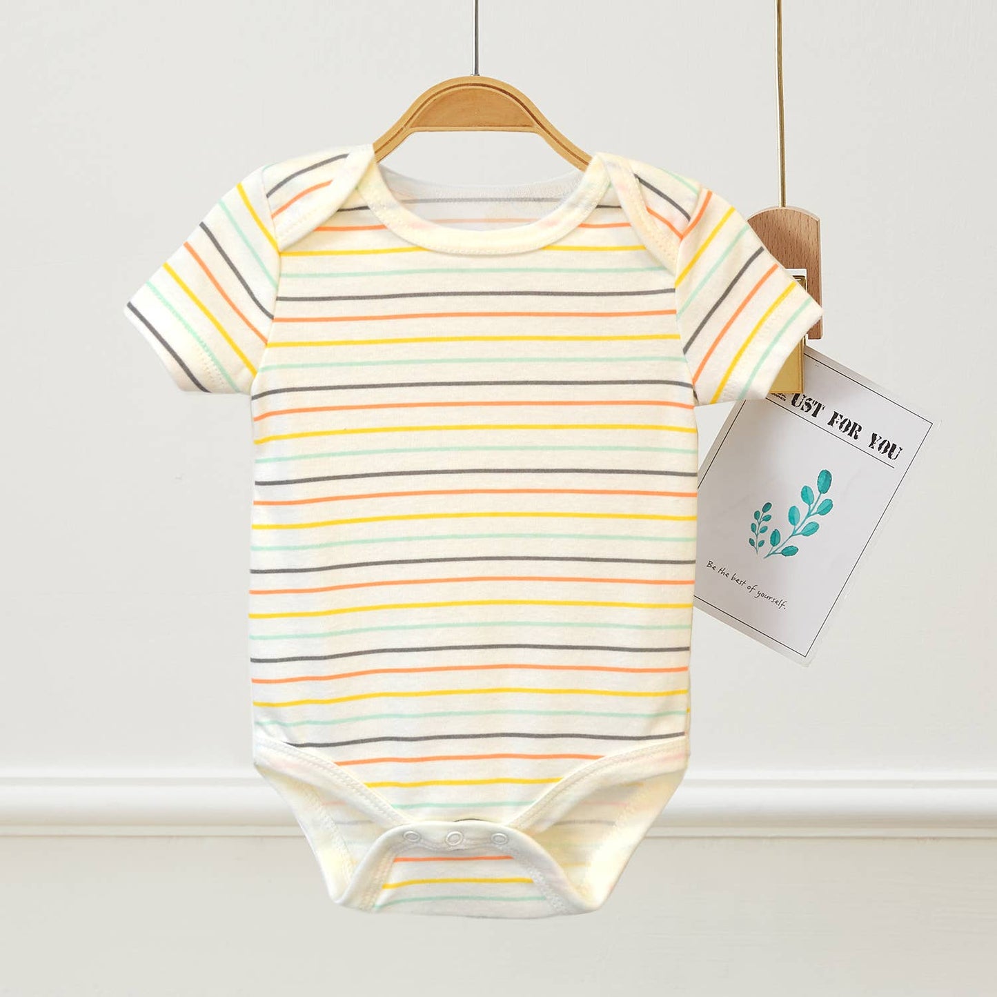 Lollipop Dreams - Pack of 3 Baby Cutie Cow Animal Pattern Bodysuits: 6-9M